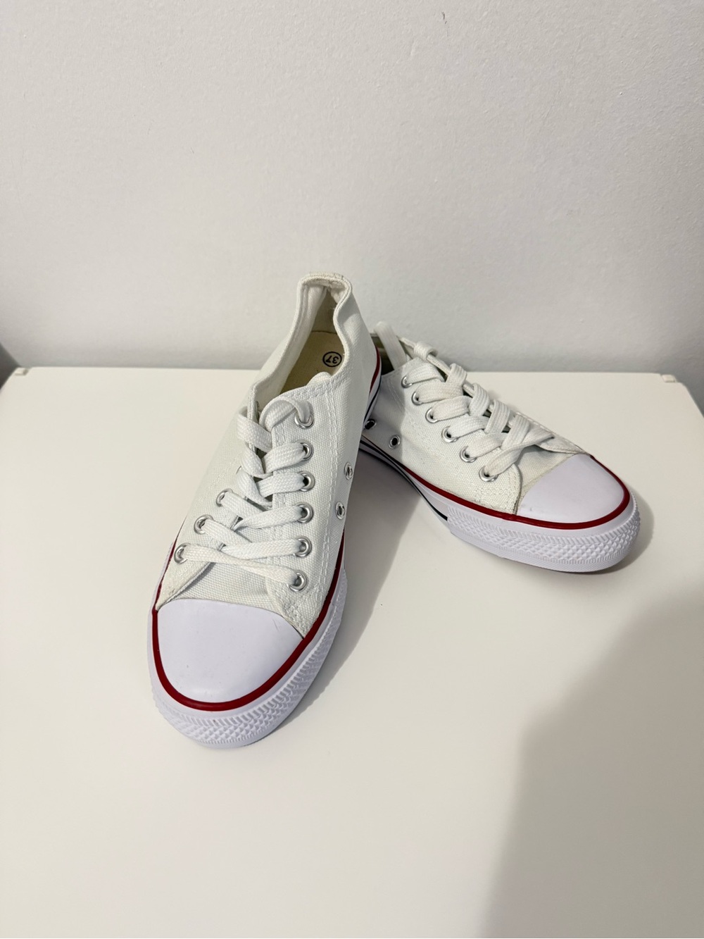 Classic White Canvas Sneakers